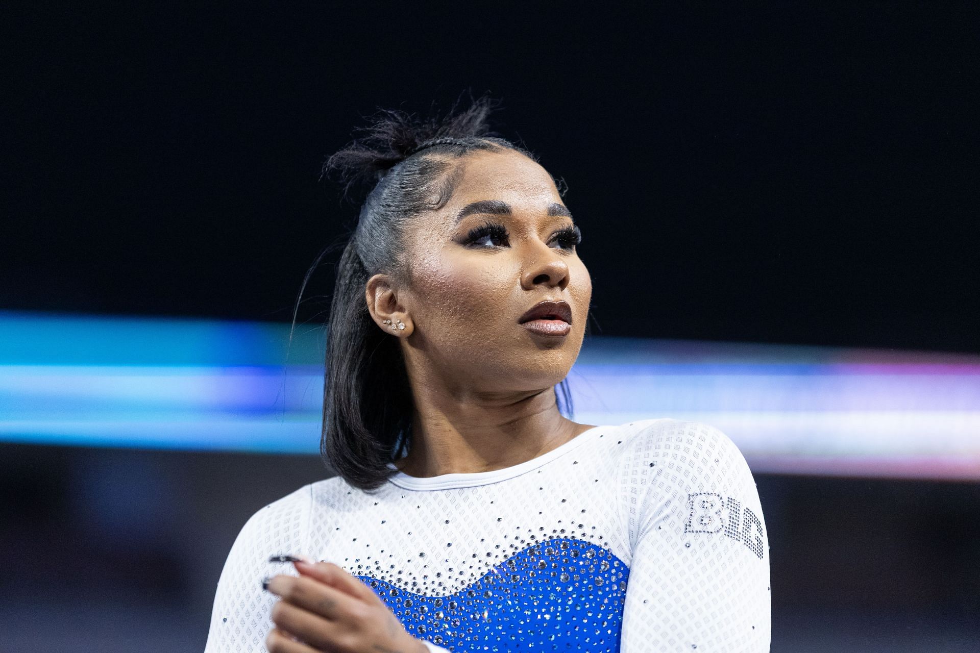 Jordan Chiles at the 2025 NCAA Women's Gymnastics Championships - Source: Getty